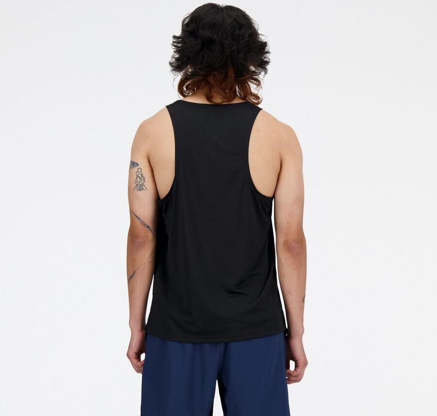 New Balance Essential Running Vest Black- Heren Black - Foto 3