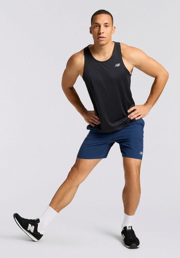 New Balance Essential Running Vest Black- Heren Black - Foto 9