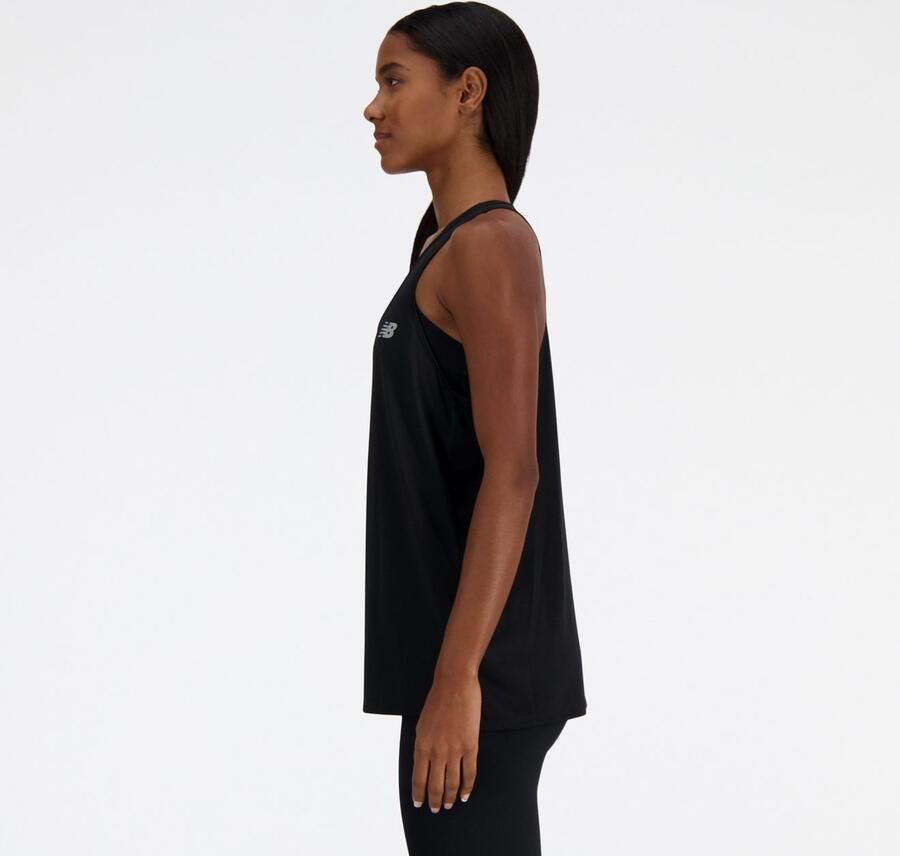 New Balance Logo Tank Top Black- Dames Black - Foto 4