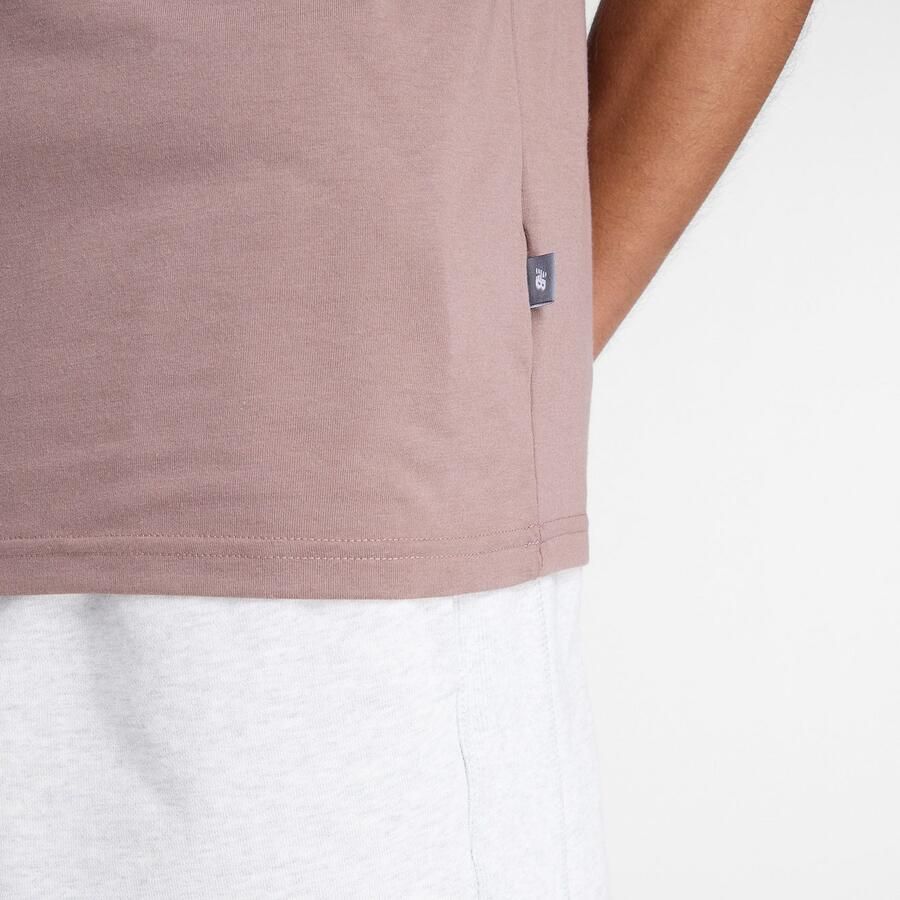 New Balance Trainingsshirt Heathertech Graphic T-Shirt 1 EARTHHADOW - Foto 3
