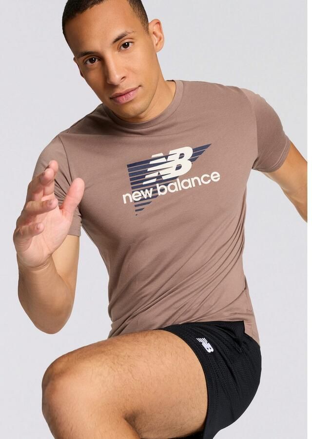 New Balance Trainingsshirt Heathertech Graphic T-Shirt 1 EARTHHADOW - Foto 6