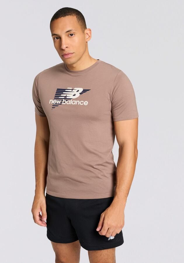 New Balance Trainingsshirt Heathertech Graphic T-Shirt 1 EARTHHADOW - Foto 8