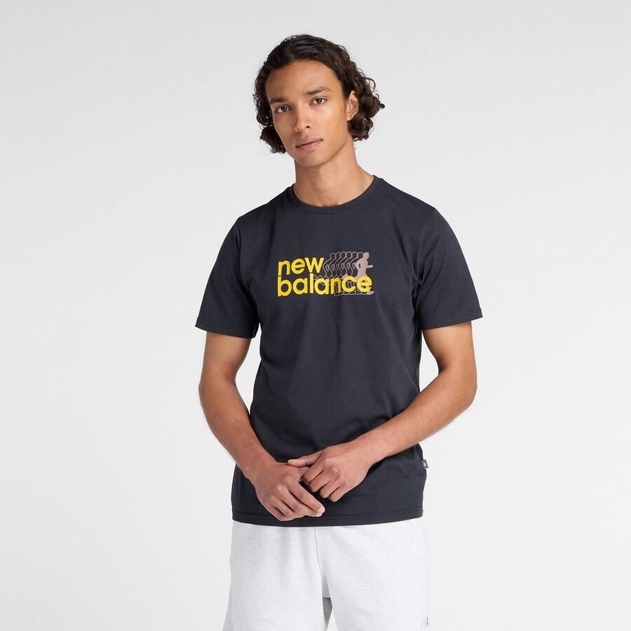 New Balance Trainingsshirt Heathertech Graphic T-Shirt 2 BLACK