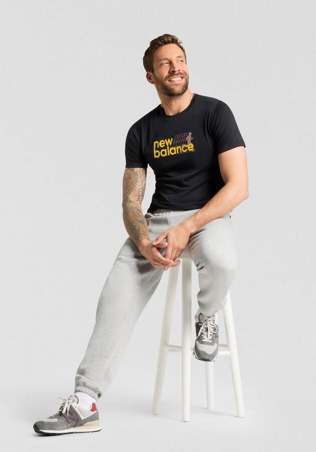 New Balance Trainingsshirt Heathertech Graphic T-Shirt 2 BLACK - Foto 7