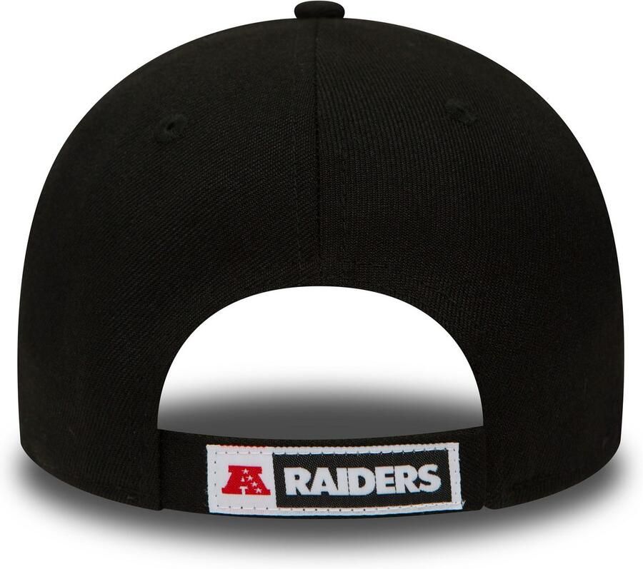 New era Zwarte Oakland Raiders Gebogen Klep Pet Black