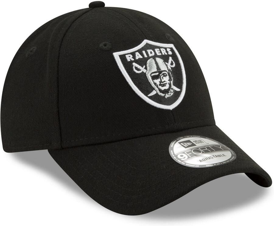 New era Zwarte Oakland Raiders Gebogen Klep Pet Black - Foto 4