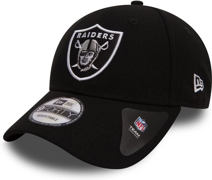 New era Zwarte Oakland Raiders Gebogen Klep Pet Black - Foto 3
