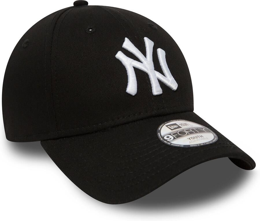 New era 9Forty Youth NY pet zwart wit Polyester Logo