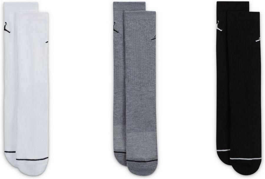 Jordan Everyday Crew Socks (3 Pack) Lang Kleding multicolor maat: 42-46 beschikbare maaten:38-42-46 34-38 - Foto 3