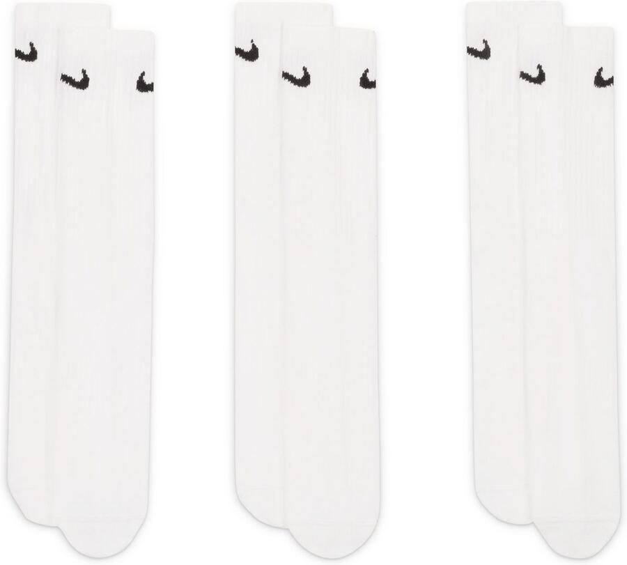 Nike 3 PACK Everyday Cushion Crew Lightweight Unisex Sokken wit Maat 36.5-38.5 Kleding - Foto 5