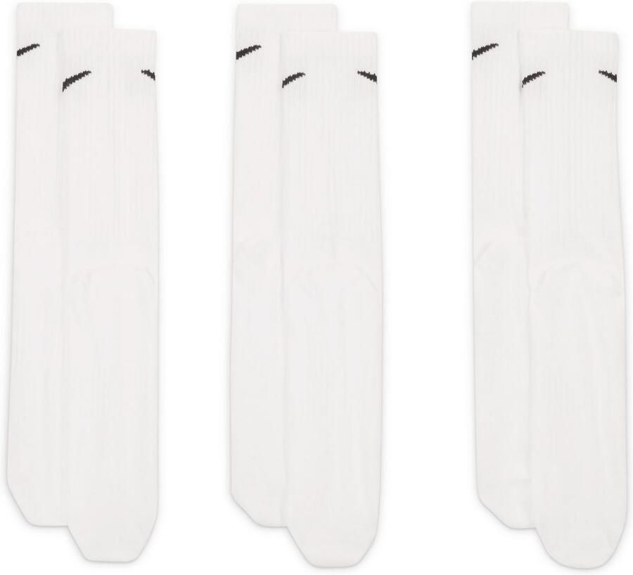 Nike 3 PACK Everyday Cushion Crew Lightweight Unisex Sokken wit Maat 36.5-38.5 Kleding - Foto 4