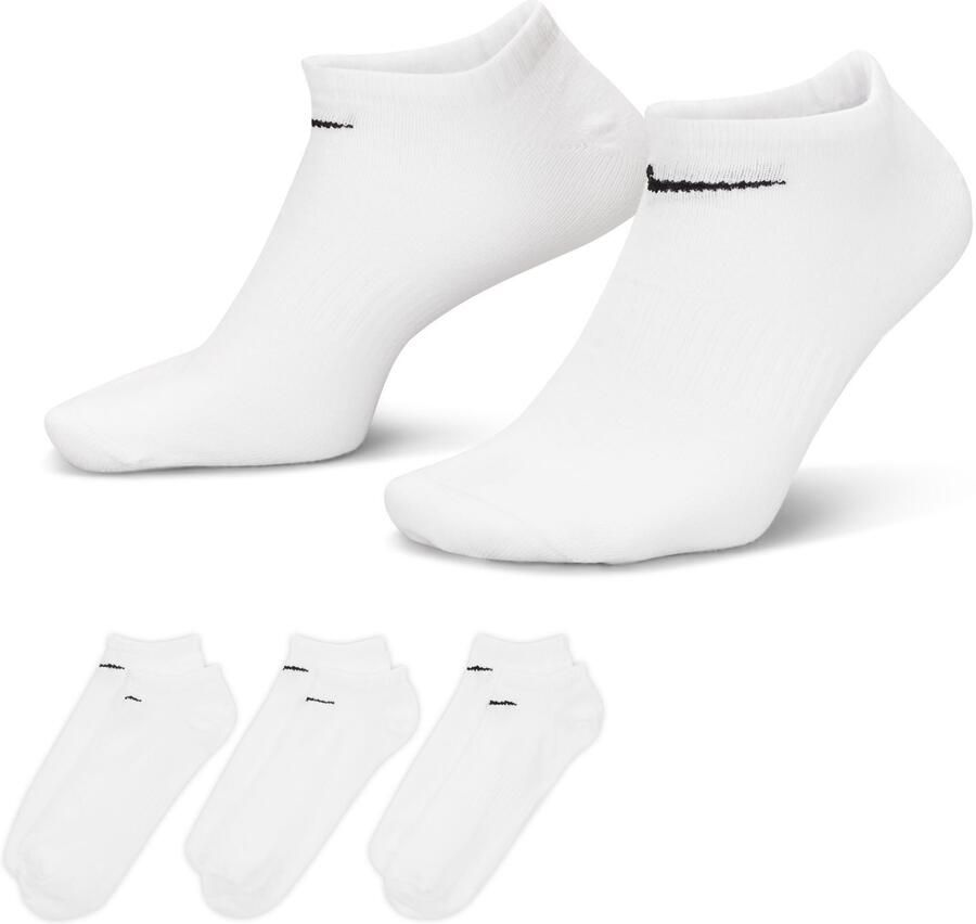 Nike Everyday Lightweight Training No-show Socks (3-pack) Kort Kleding white black maat: 39-42 beschikbare maaten:35-38 39-42 43-46-48