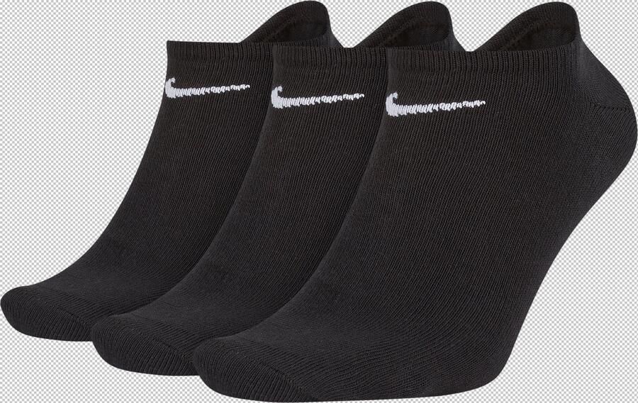 Nike Everyday Lightweight Onzichtbare trainingssokken (3 paar) Zwart - Foto 4