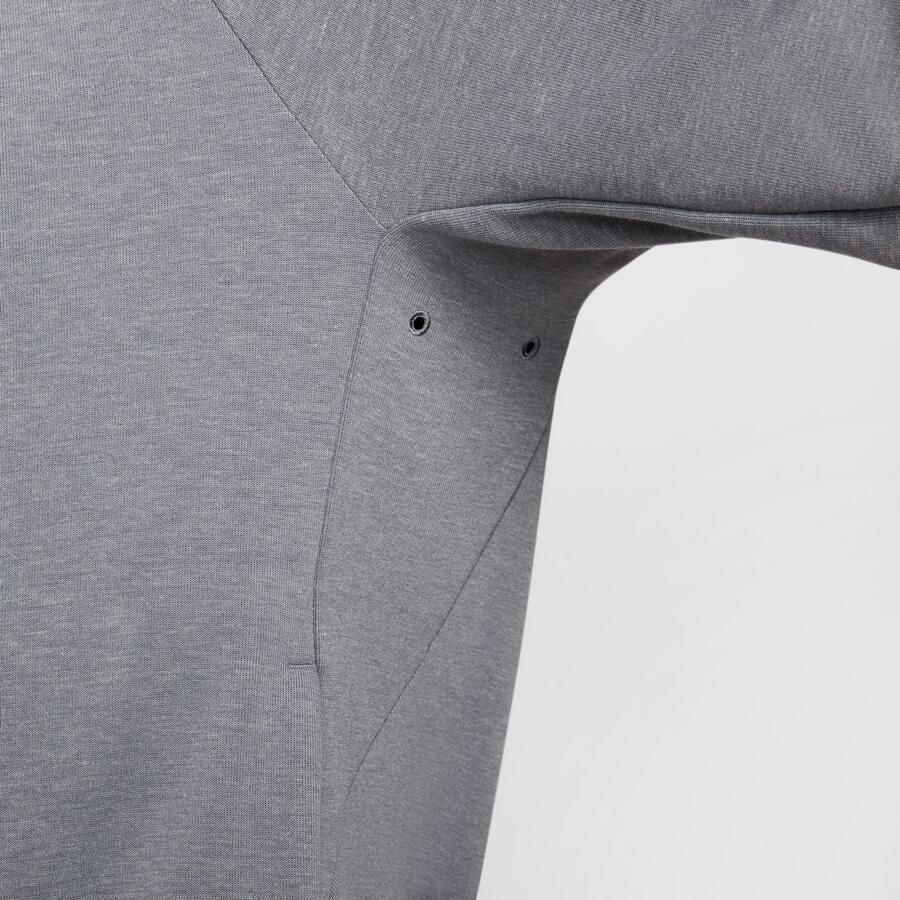 Nike Dri-FIT UV performancehoodie met rits over de hele lengte voor heren Primary Fleece Cool Grey- Heren Cool Grey - Foto 3