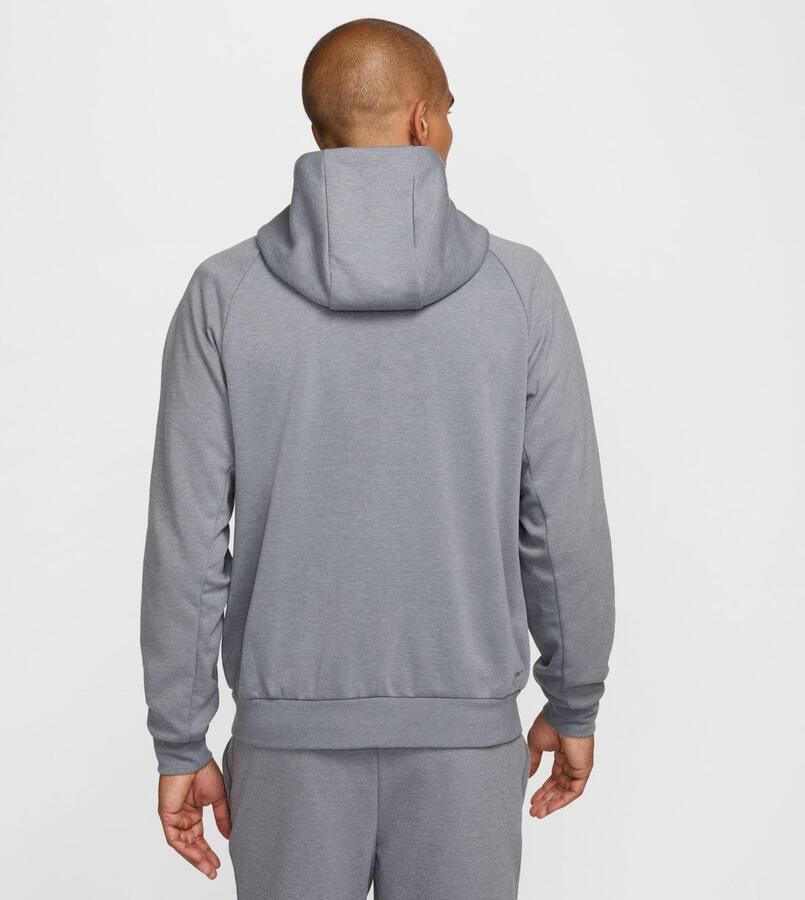 Nike Dri-FIT UV performancehoodie met rits over de hele lengte voor heren Primary Fleece Cool Grey- Heren Cool Grey - Foto 11