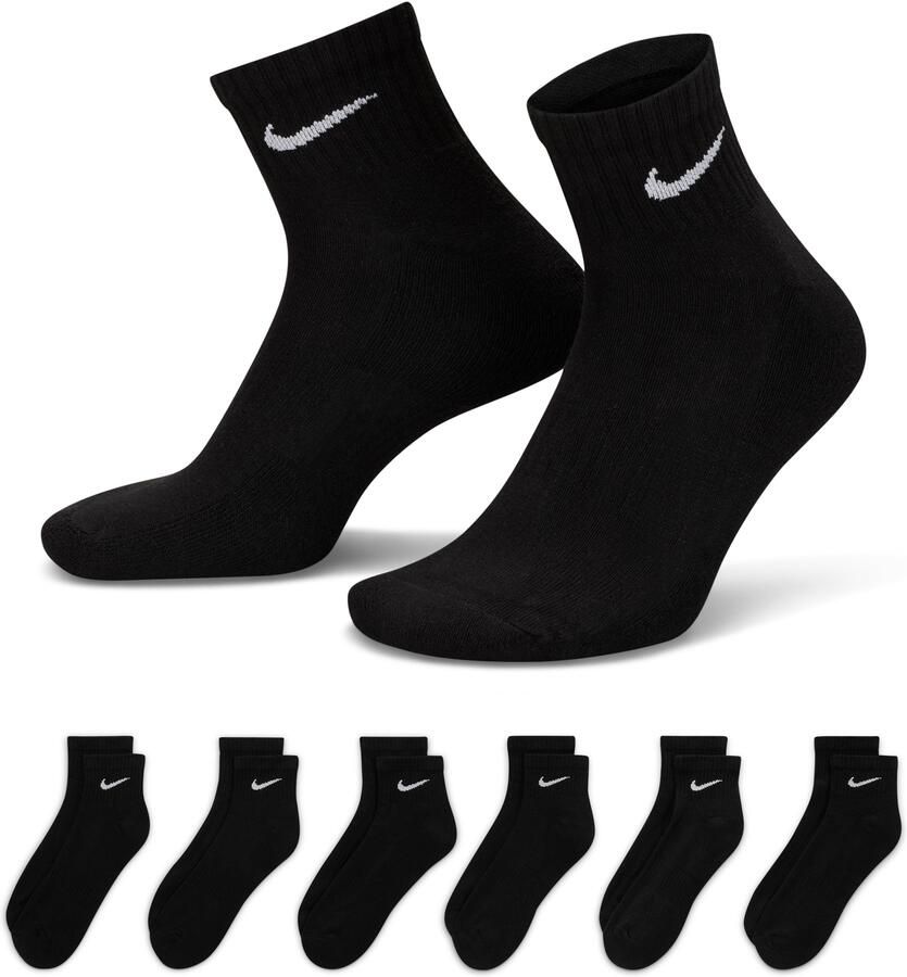 Nike Everyday Cushioned Trainingsenkelsokken (6 paar) Zwart - Foto 6