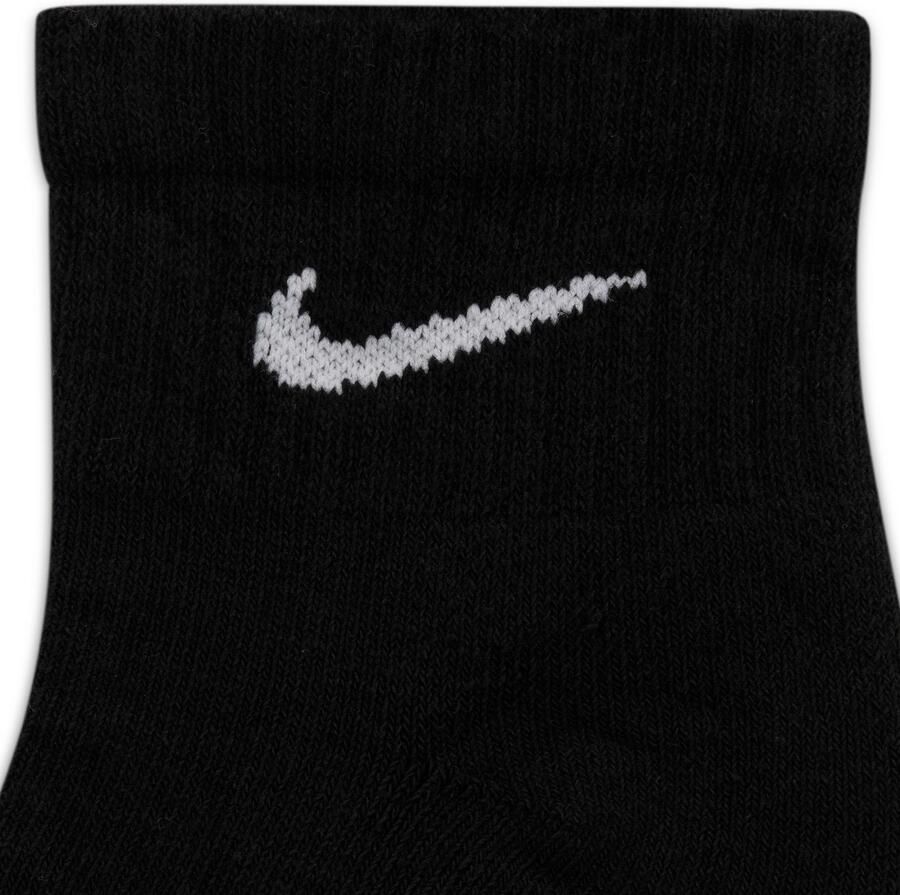 Nike Everyday Cushioned Trainingsenkelsokken (6 paar) Zwart