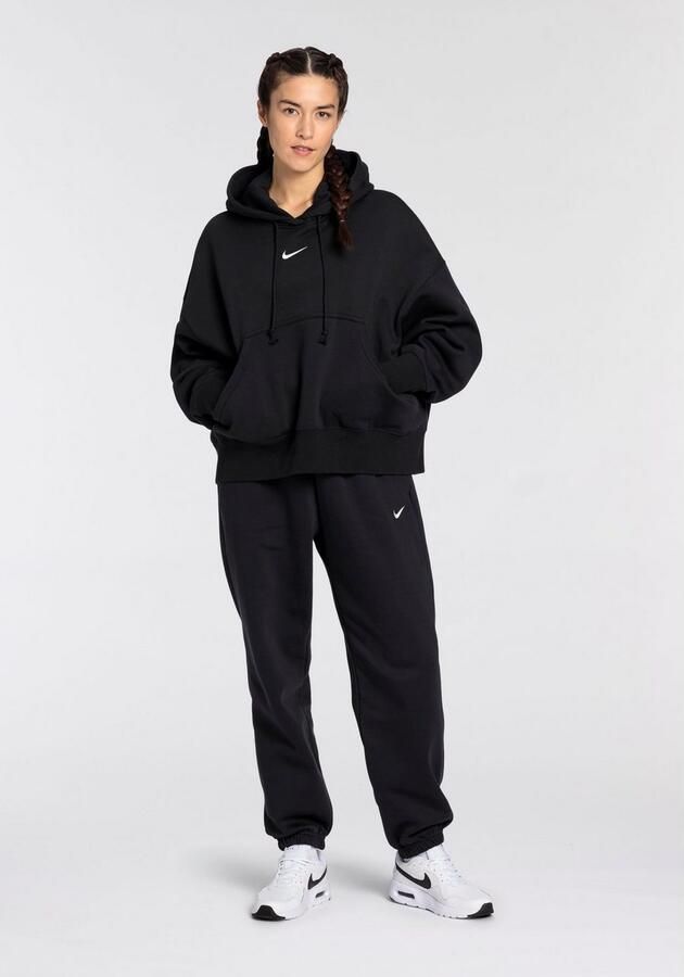 Nike Sportswear Hoodie W NSW PHNX FLC OOS PO HOODIE Over Oversize Hoodie diep aangezette schouders losse mouwen (1-delig) - Foto 7