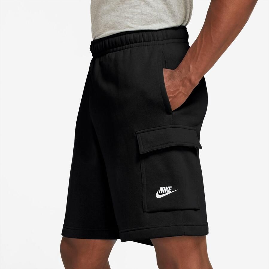 Nike Sportswear Club Cargo Shorts Sportshorts Kleding black black white maat: L beschikbare maaten:L - Foto 2