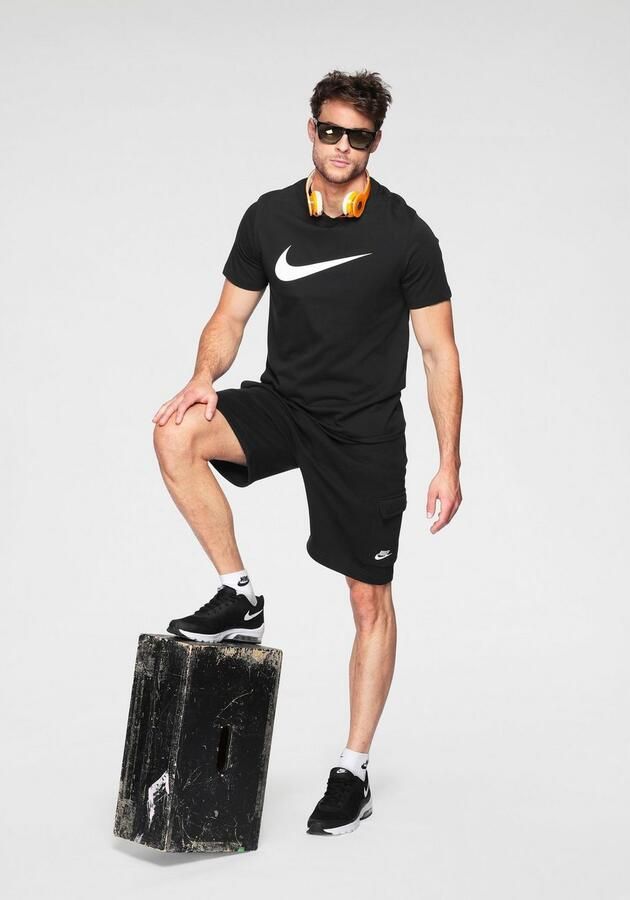 Nike Sportswear Club Cargo Shorts Sportshorts Kleding black black white maat: L beschikbare maaten:L - Foto 5