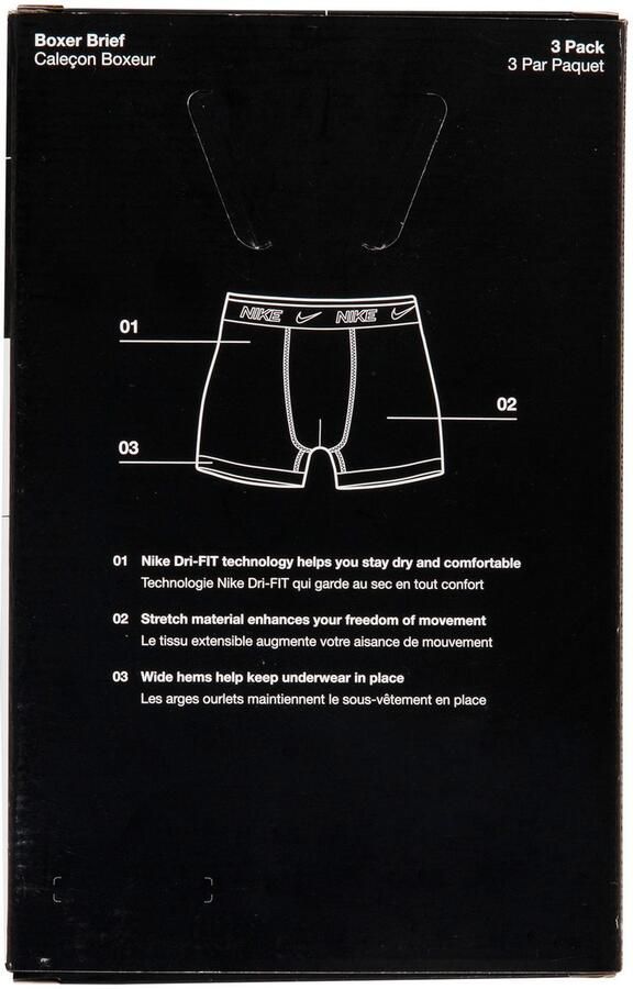 Nike 3 PACK Boys Hip Briefs Men Onderbroeken zwart Maat 11Y-13Y Kleding - Foto 5