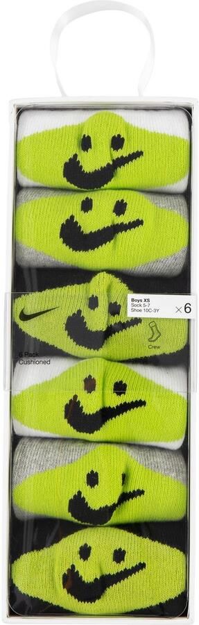 Nike Smiley Crew (6 Pack) Lang Kids grey heather maat: 5y-7y beschikbare maaten:4y-5y-7y - Foto 2