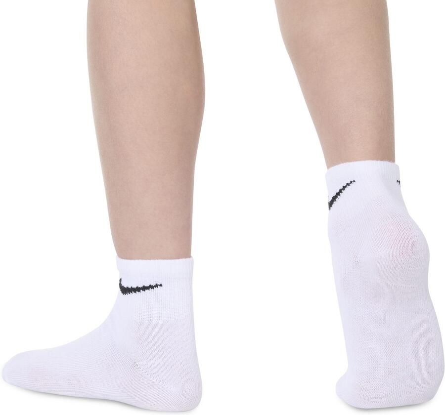 Nike Basic Pack Quarter (6 Pack) Middellang Kleding white dark grey heather black maat: 4y-5y beschikbare maaten:4y-5y - Foto 4