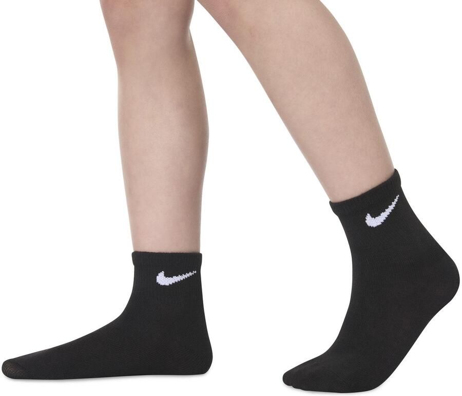 Nike Basic Pack Quarter (6 Pack) Middellang Kleding white dark grey heather black maat: 4y-5y beschikbare maaten:4y-5y - Foto 5