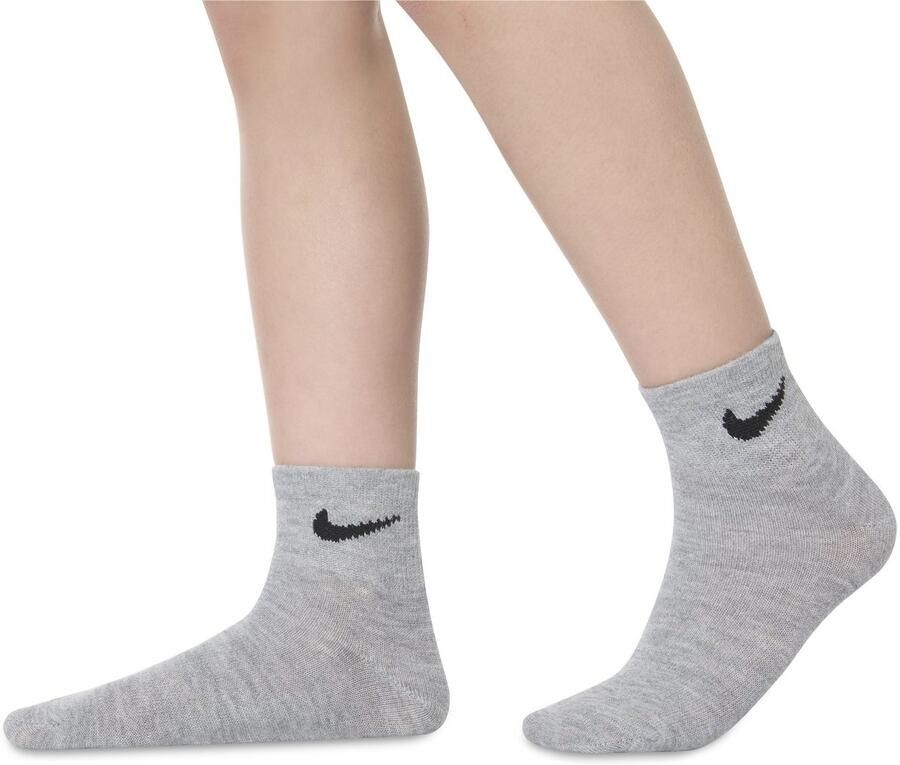Nike Basic Pack Quarter (6 Pack) Middellang Kleding white dark grey heather black maat: 4y-5y beschikbare maaten:4y-5y - Foto 6