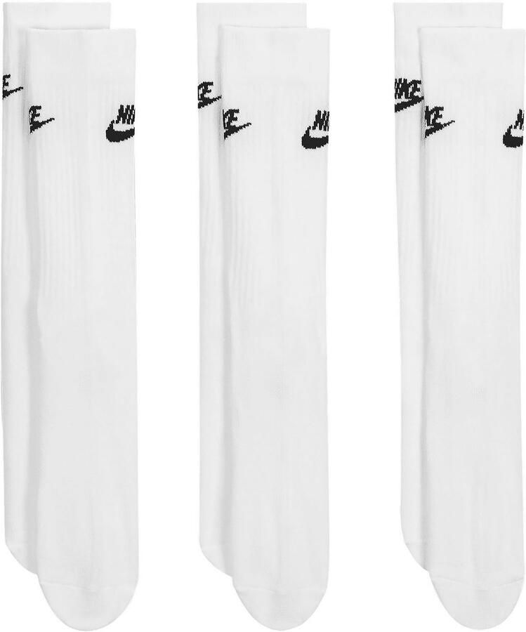 Nike Sportswear Everyday Essential Crew Socks (3 Pairs) Lang Kleding white black maat: 39-42 beschikbare maaten:39-42 43-46-48 - Foto 4