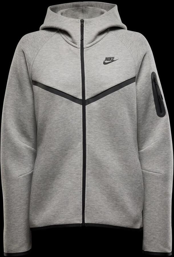 Nike Hoodie met rits voor dames Sportswear Tech Fleece Windrunner Dark Grey Heather- Dames Dark Grey Heather - Foto 3