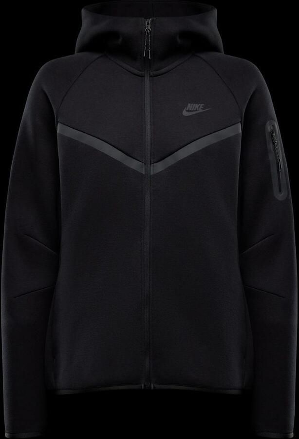 Nike Hoodie met rits voor dames Sportswear Tech Fleece Windrunner Zwart- Dames Zwart - Foto 5