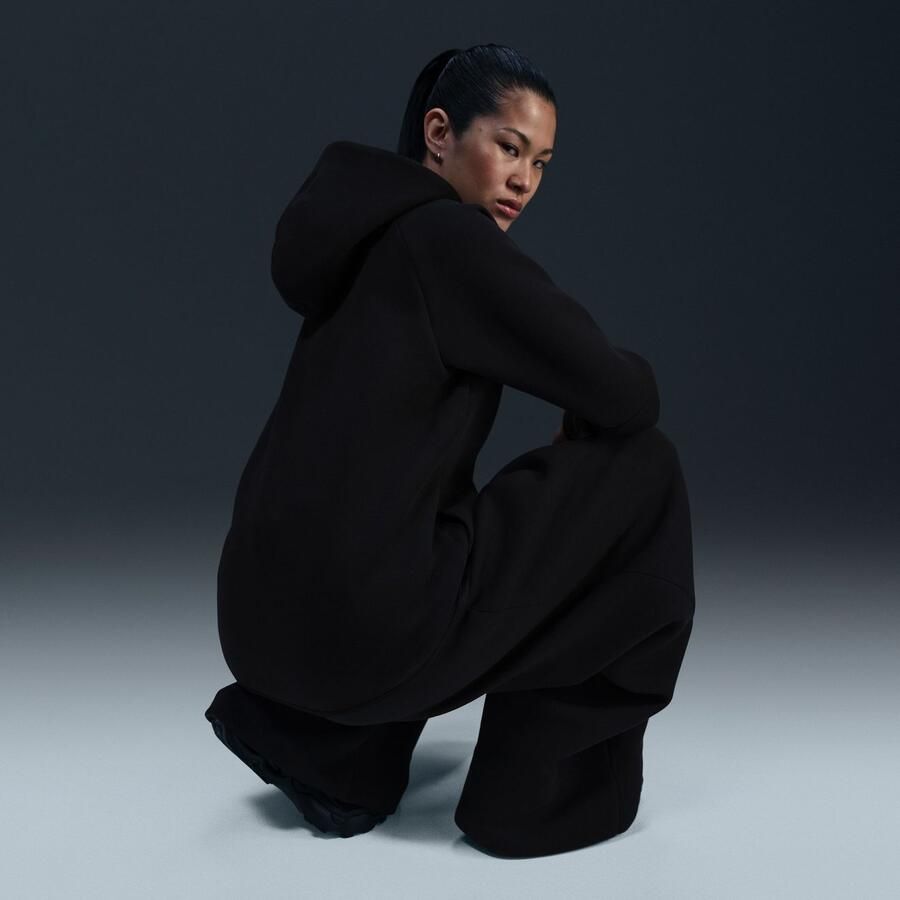 Nike Hoodie met rits voor dames Sportswear Tech Fleece Windrunner Zwart- Dames Zwart - Foto 3