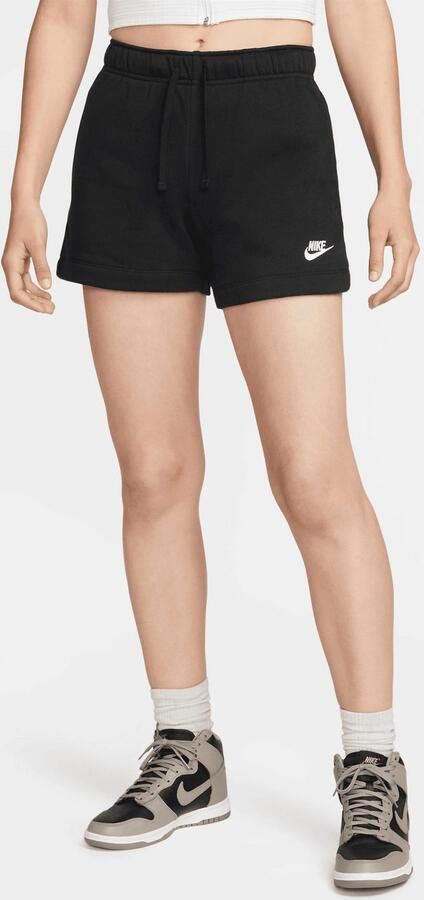 NIKE Sportswear Club Fleece Mid-rise Shorts Sportshorts Kleding black white maat: S beschikbare maaten:S M L - Foto 6