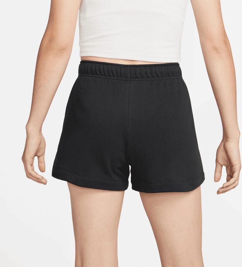 NIKE Sportswear Club Fleece Mid-rise Shorts Sportshorts Kleding black white maat: S beschikbare maaten:S M L - Foto 3
