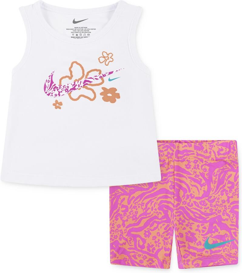 Nike Sportswear Top & short NKG WILD FLOWER AOP BIKE SHORT (2-delig) - Foto 2