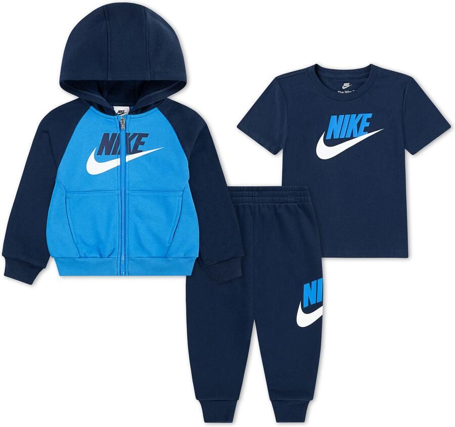 Nike Color Blocked High-Brand-Read Jogger Set Unisex Baby Rompers & Sets blauw 104 Kleding - Foto 4