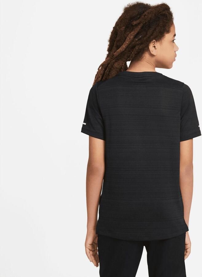 Nike miler hardloopshirt zwart kinderen - Foto 5