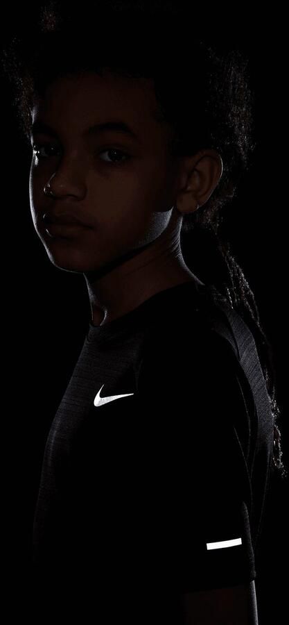 Nike miler hardloopshirt zwart kinderen - Foto 6