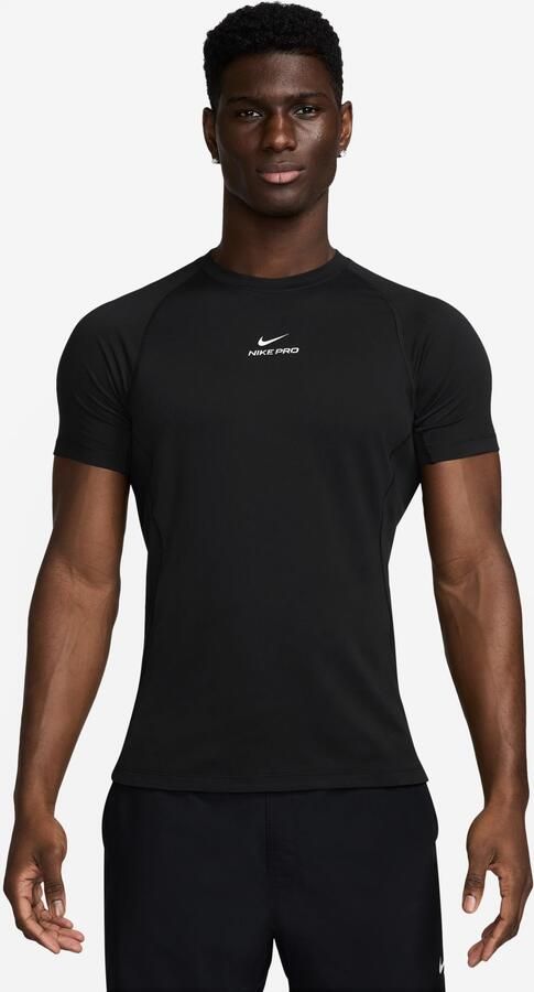 Nike Pro T-shirt Heren Black- Heren Black - Foto 3