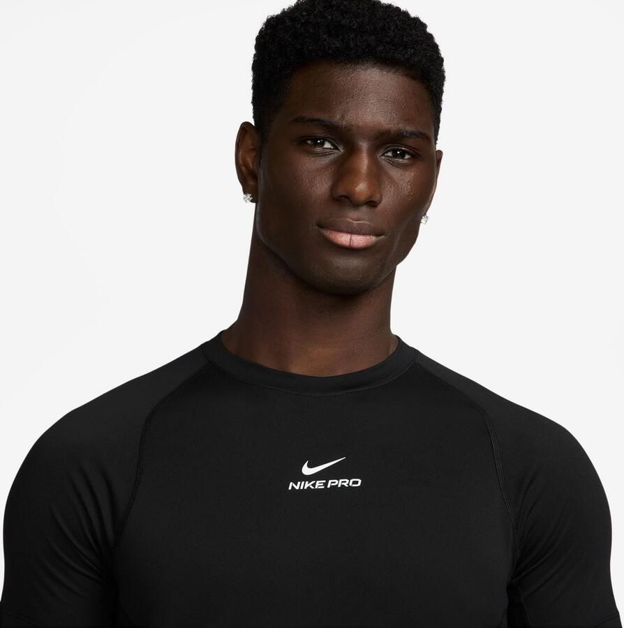 Nike Pro T-shirt Heren Black- Heren Black