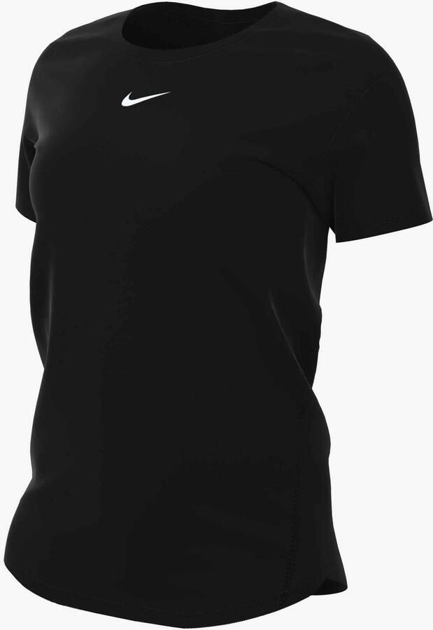 Nike Dri-FIT One Damestop met standaardpasvorm en korte mouwen Black- Dames Black - Foto 2