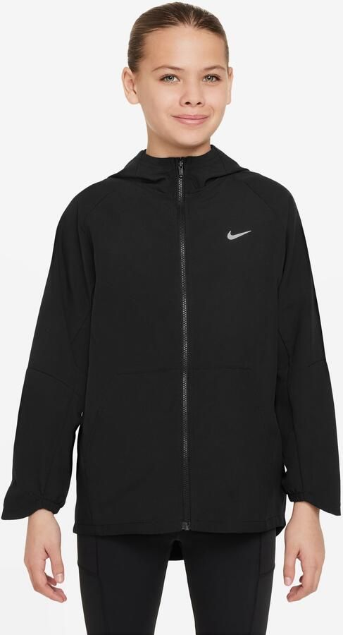 Nike Dri-FIT trainingsjack met uv-bescherming voor kids Black - Foto 3