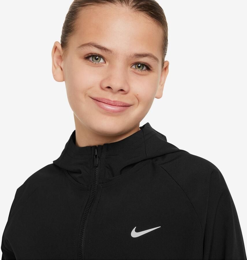 Nike Dri-FIT trainingsjack met uv-bescherming voor kids Black