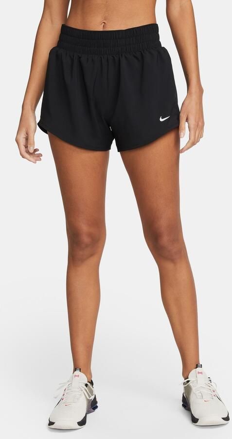Nike Damesshorts met middelhoge taille en binnenbroekje (8 cm) Dri-FIT One Black- Dames Black - Foto 6