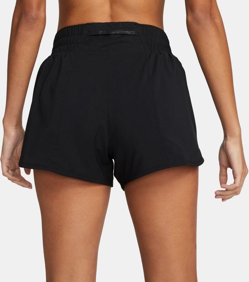 Nike Damesshorts met middelhoge taille en binnenbroekje (8 cm) Dri-FIT One Black- Dames Black - Foto 3