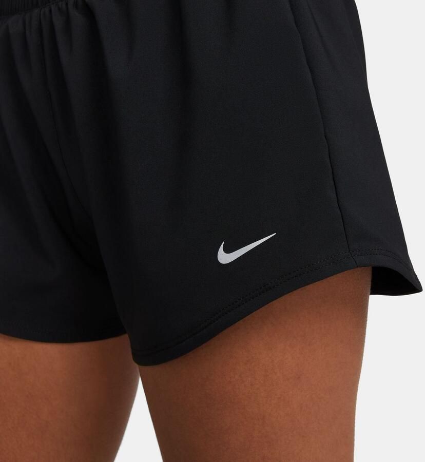 Nike Damesshorts met middelhoge taille en binnenbroekje (8 cm) Dri-FIT One Black- Dames Black - Foto 2