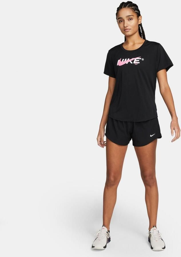 Nike Damesshorts met middelhoge taille en binnenbroekje (8 cm) Dri-FIT One Black- Dames Black - Foto 5