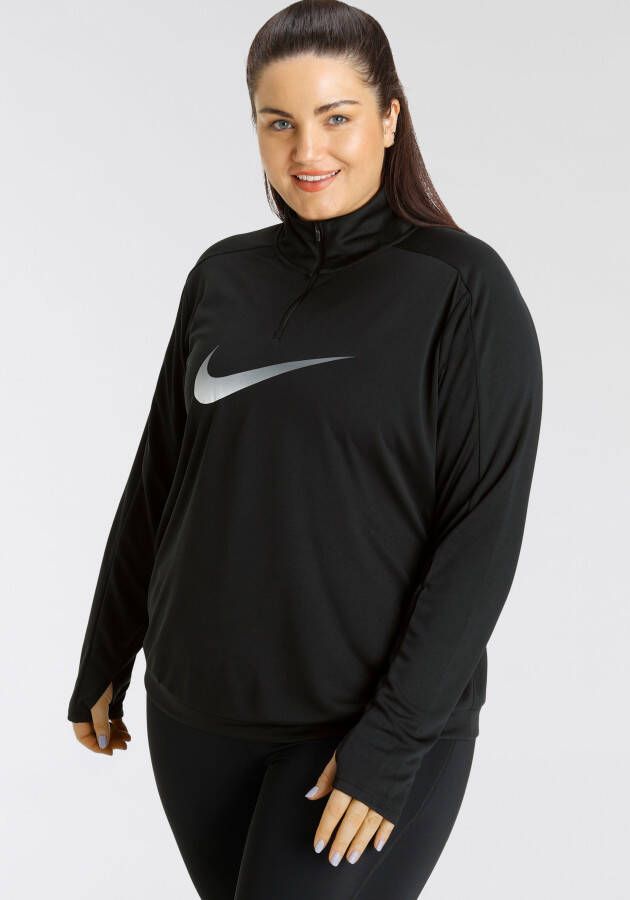 Nike Runningshirt Dri-FIT Swoosh Women's Half-Zip Long Sleeve Top (Plus)