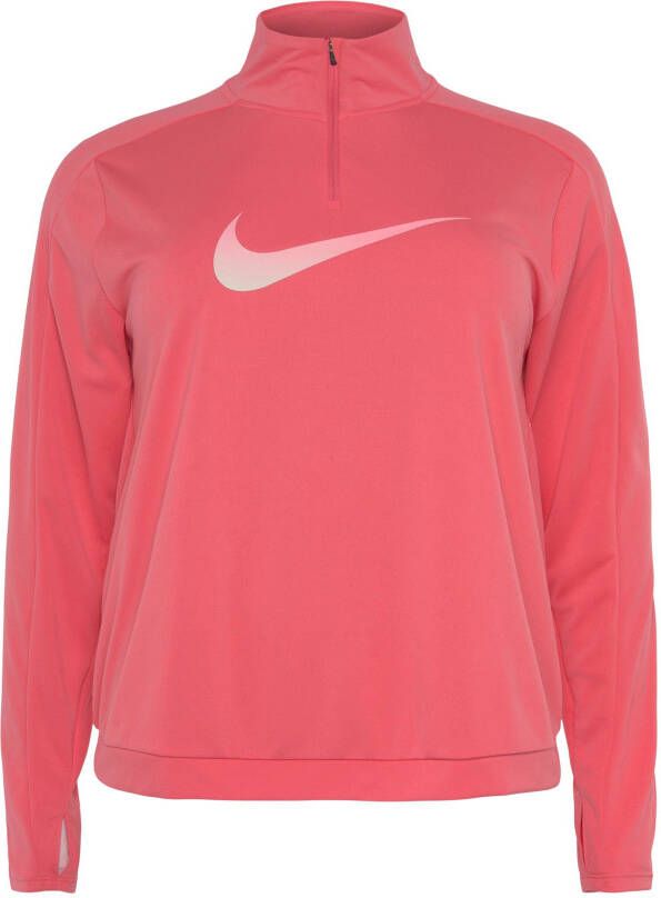 Nike Runningshirt Dri-FIT Swoosh Women's Half-Zip Long Sleeve Top (Plus)